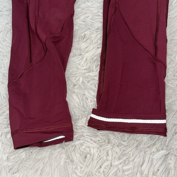 Lululemon All The Right Places Crop II *23" Ruby Wine - Picture 2 of 8